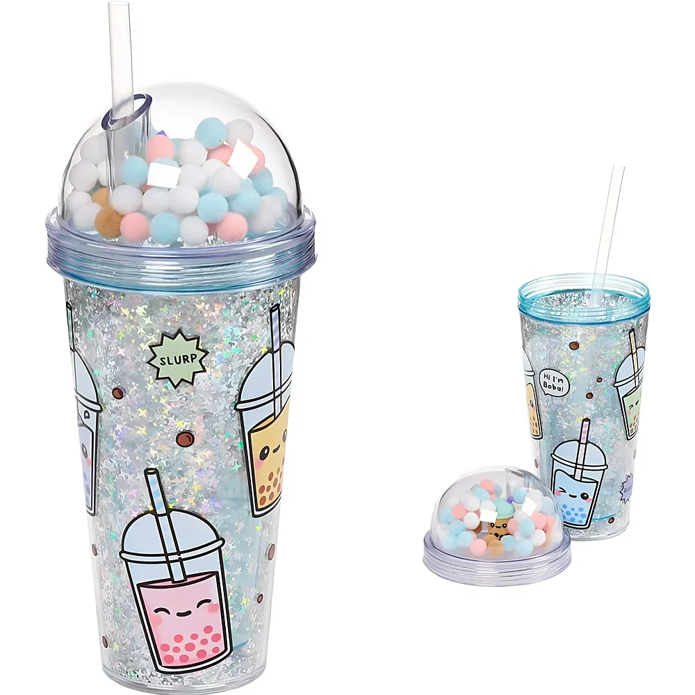 Puckator Doppelwandiger Becher Foodiemals Bubble Tea
