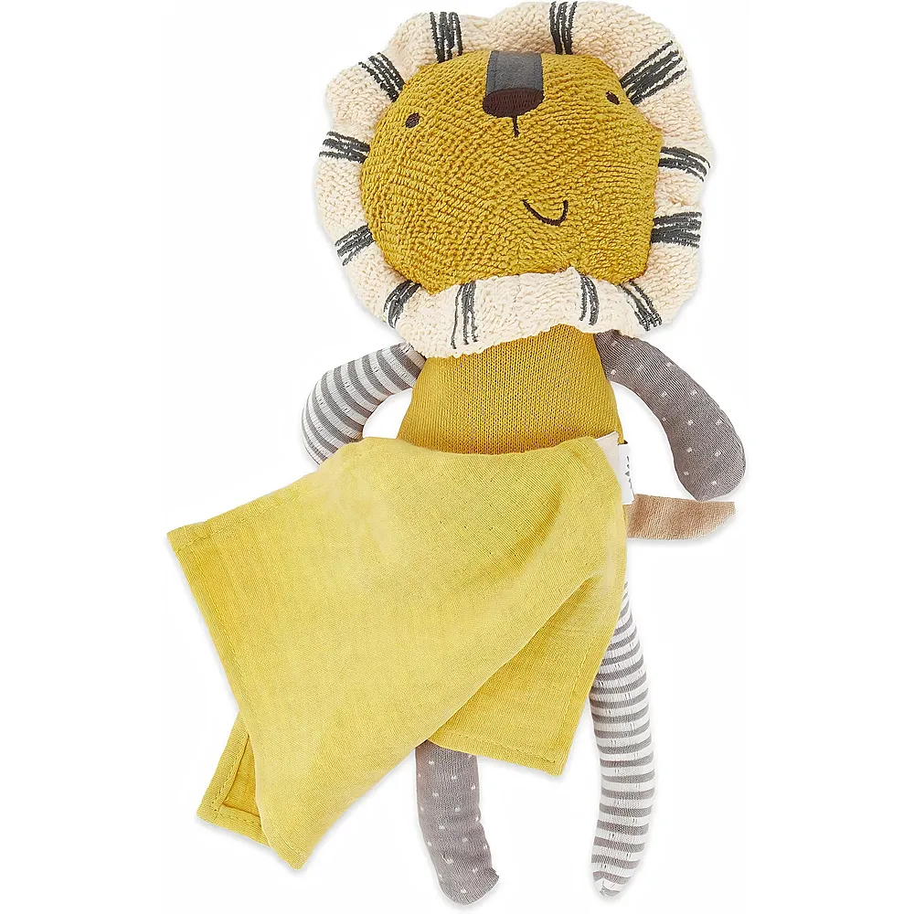 Bieco Kuscheltier L�we mit Schmusetuch  30 cm  Geh�keltes Kuscheltier f�r Babys