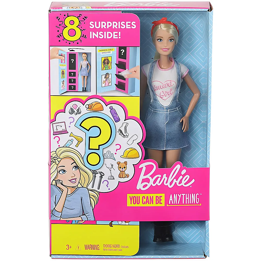 Barbie Karrieren Puppe mit berraschungs-Moden Blond