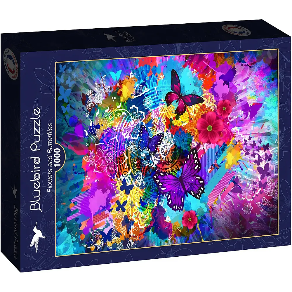 Bluebird Puzzle Flowers and Butterflies - 1000 Teile