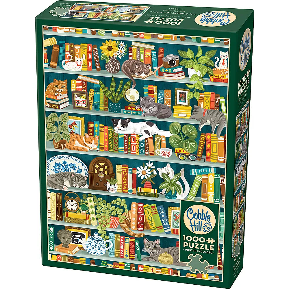 Cobble Hill Puzzle Olivia Gibbs The Purrfect Bookshelf - 1000 Teile