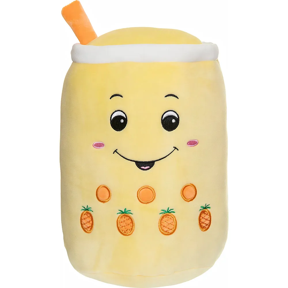 Teddykompaniet Pl�sch Squeezie Bubble Tea Banane, 30 Cm