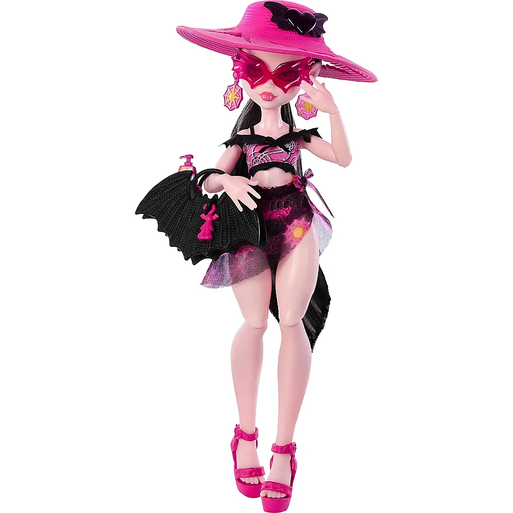 Mattel Monster High Scare-adise Island Draculaura Puppe mit Badeanzug