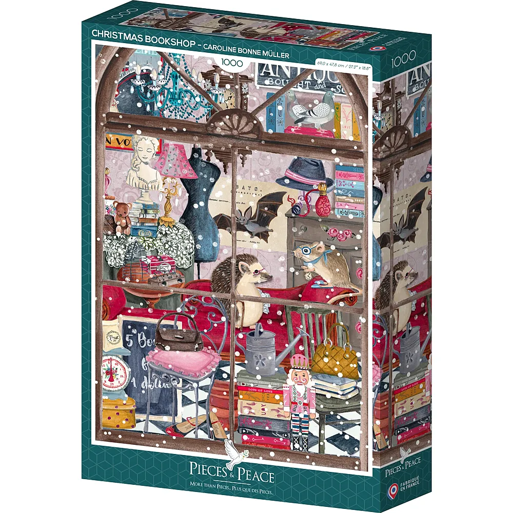 Pieces & Peace Puzzle Caroline Bonne M�ller Weihnachtsbuchhandlung 1000Teile