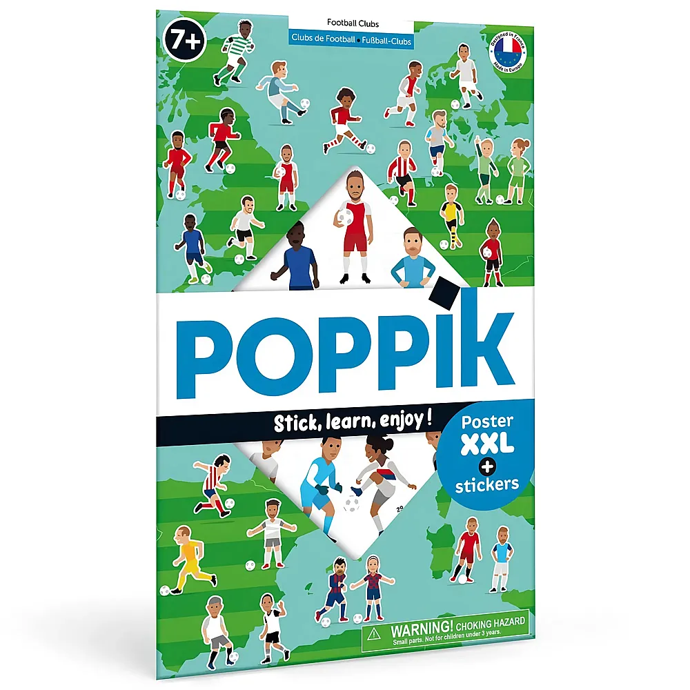 Poppik Sticker Lernposter Fussball-Clubs