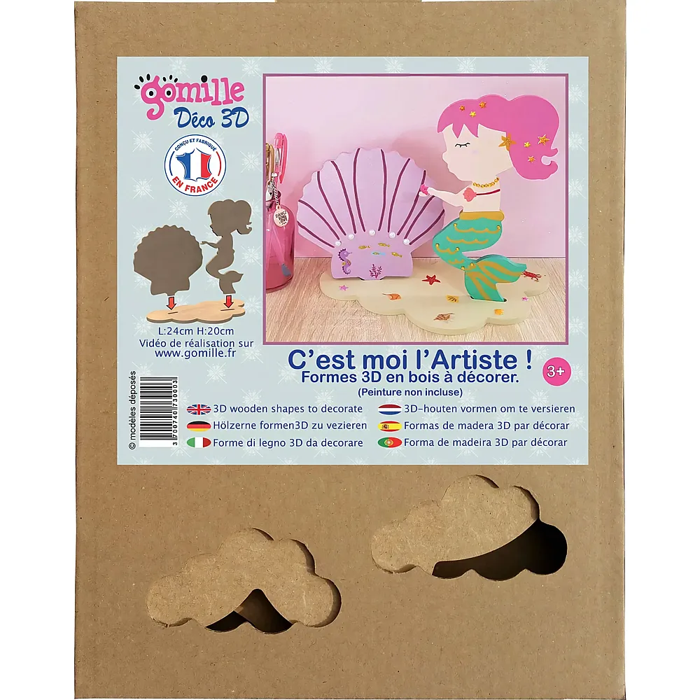 Gomille Meerjungfrau / Muscheln - Deko 3D - Suche