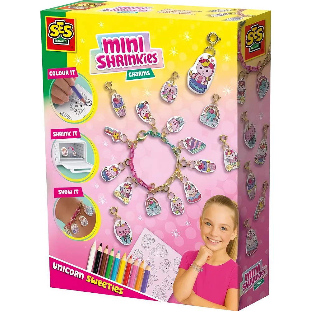 SES Mini Shrinkies Charms Unicorn Sweeties