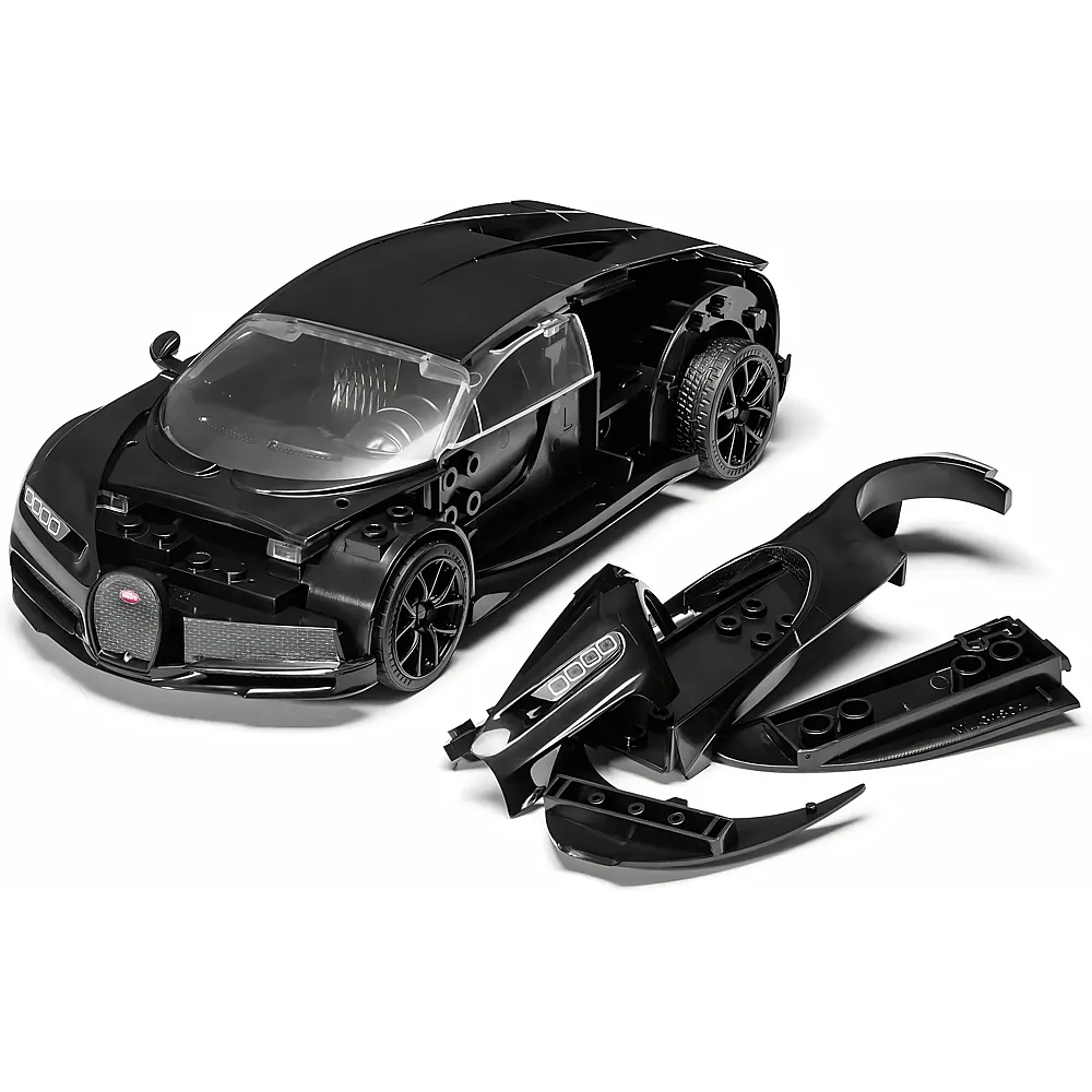 Quickbuild Bugatti Chiron Schwarz - 44 Teile