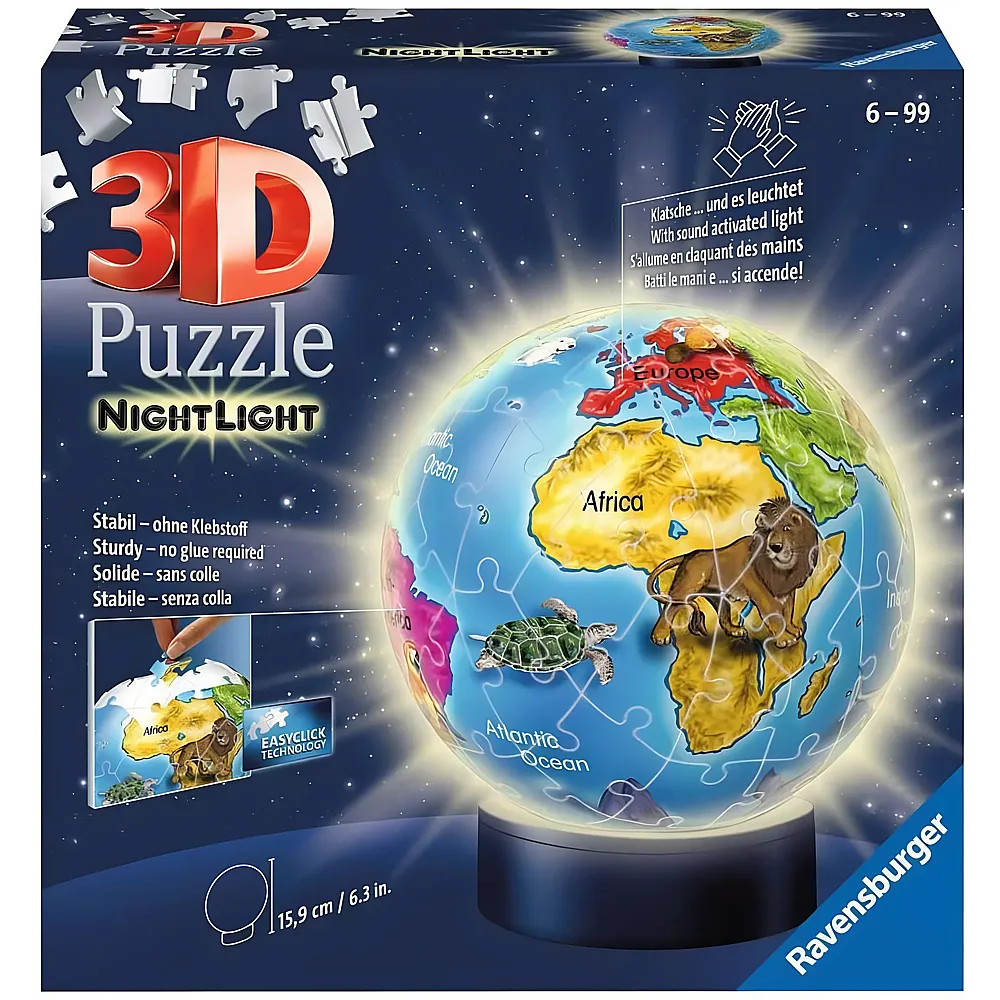 Ravensburger 3D Puzzle - Nachtlicht - Kindererde