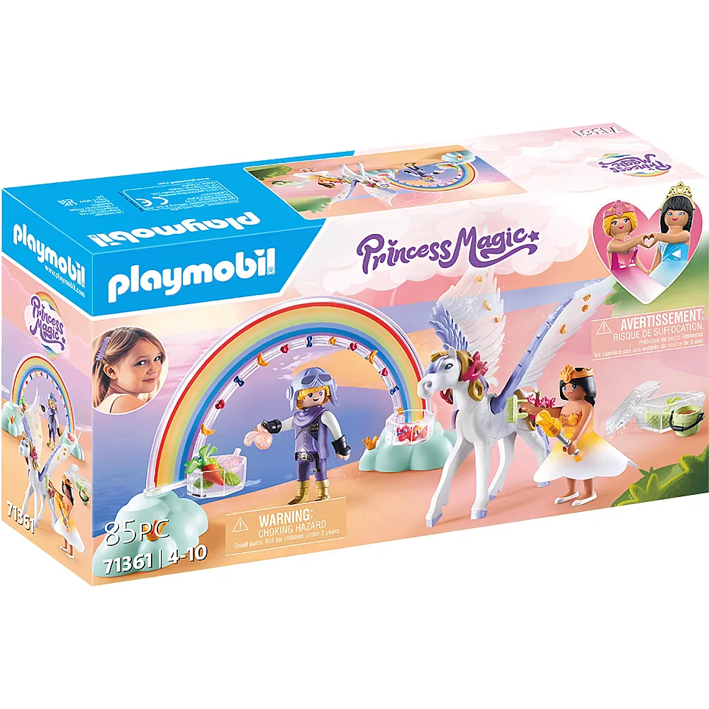 PLAYMOBIL Princess Magic Himmlischer Pegasus mit Regenbogen 71361