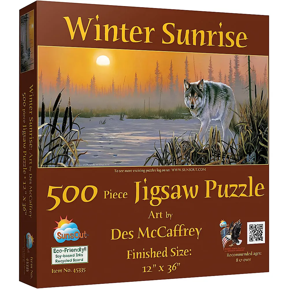 SunsOut Puzzle Des McCaffrey Winter Sunrise - 500 Teile