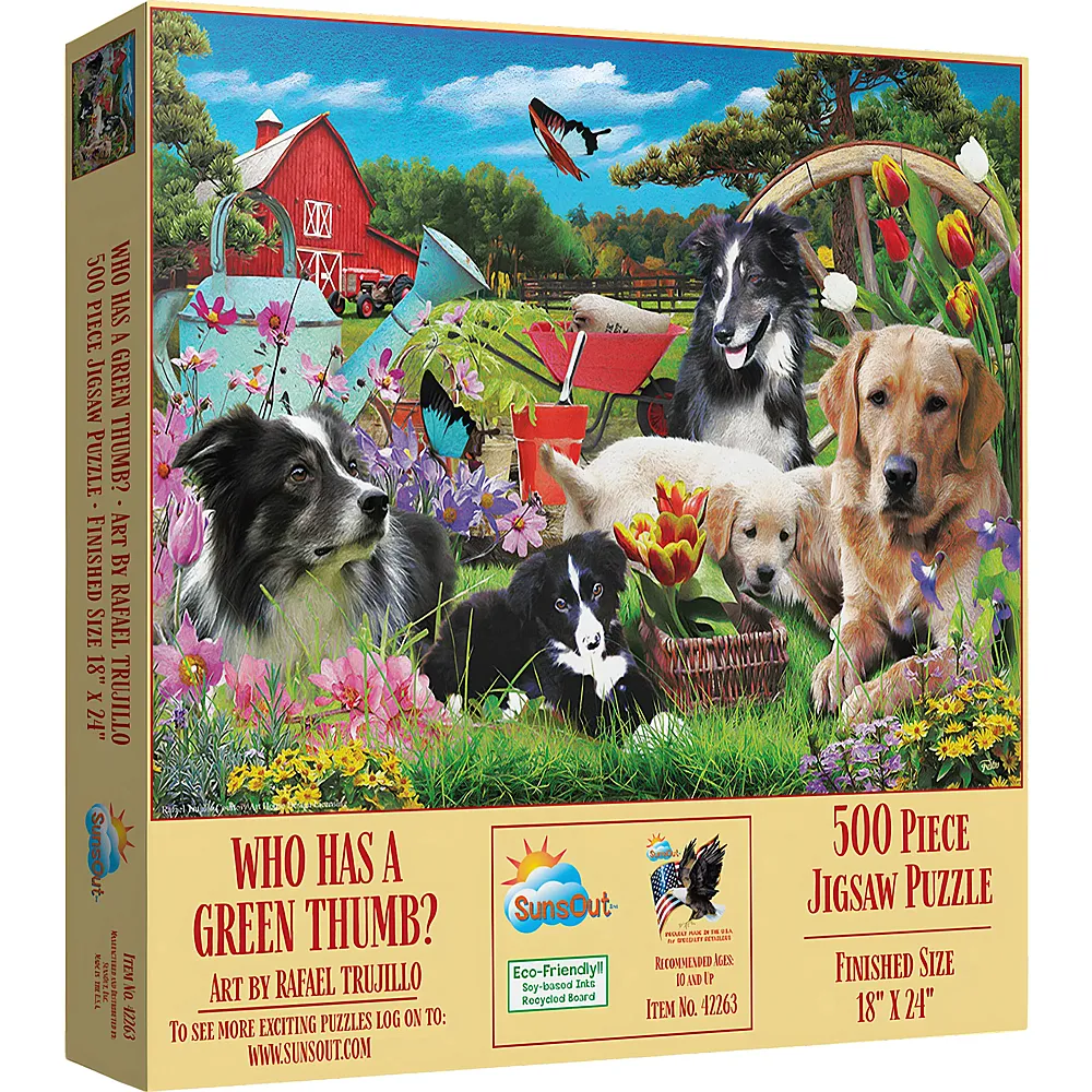 SunsOut Puzzle Rafael Trujillo Who Has A Green Thumb  500Teile
