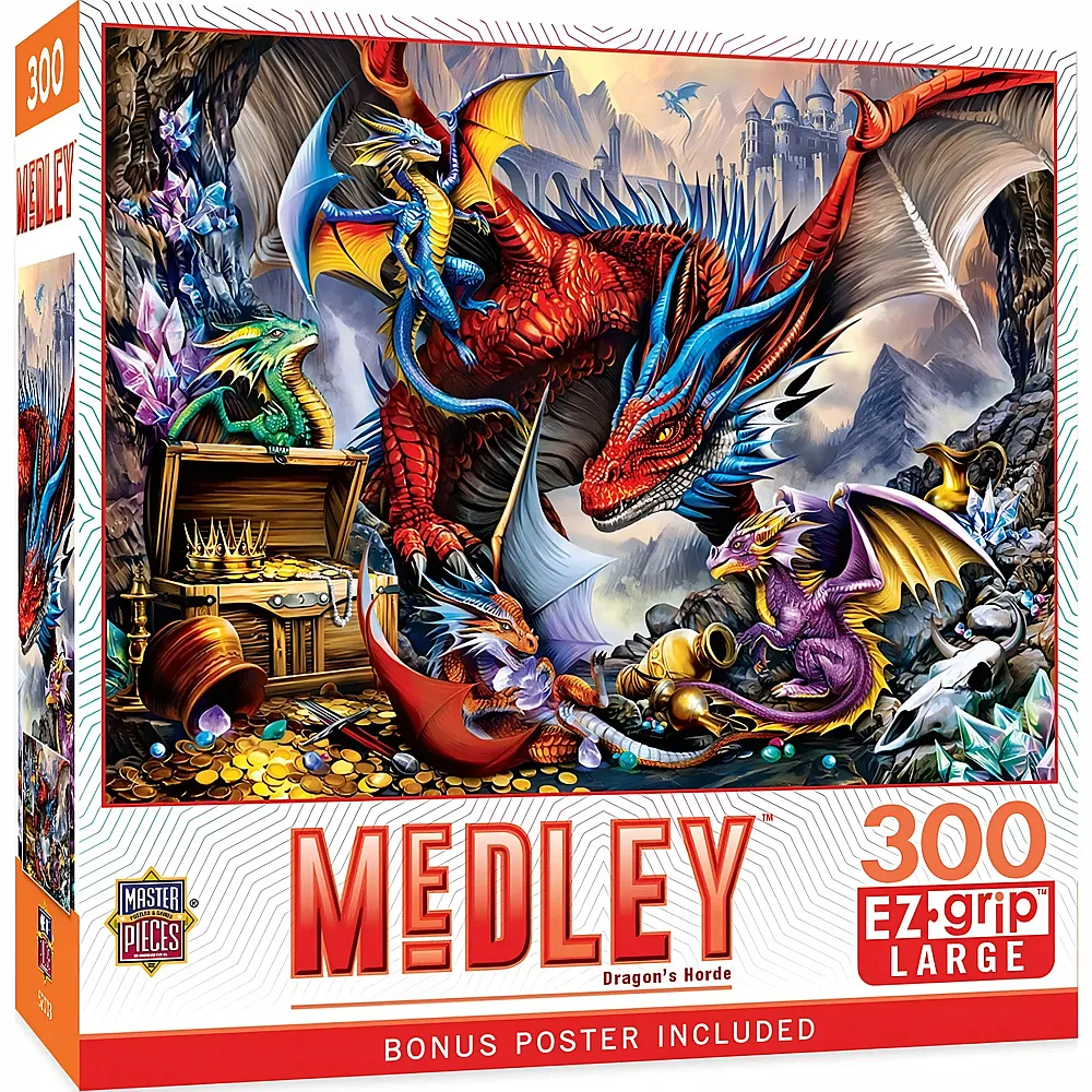 Master Pieces Puzzle Medley Schatz des Drachen 300Teile