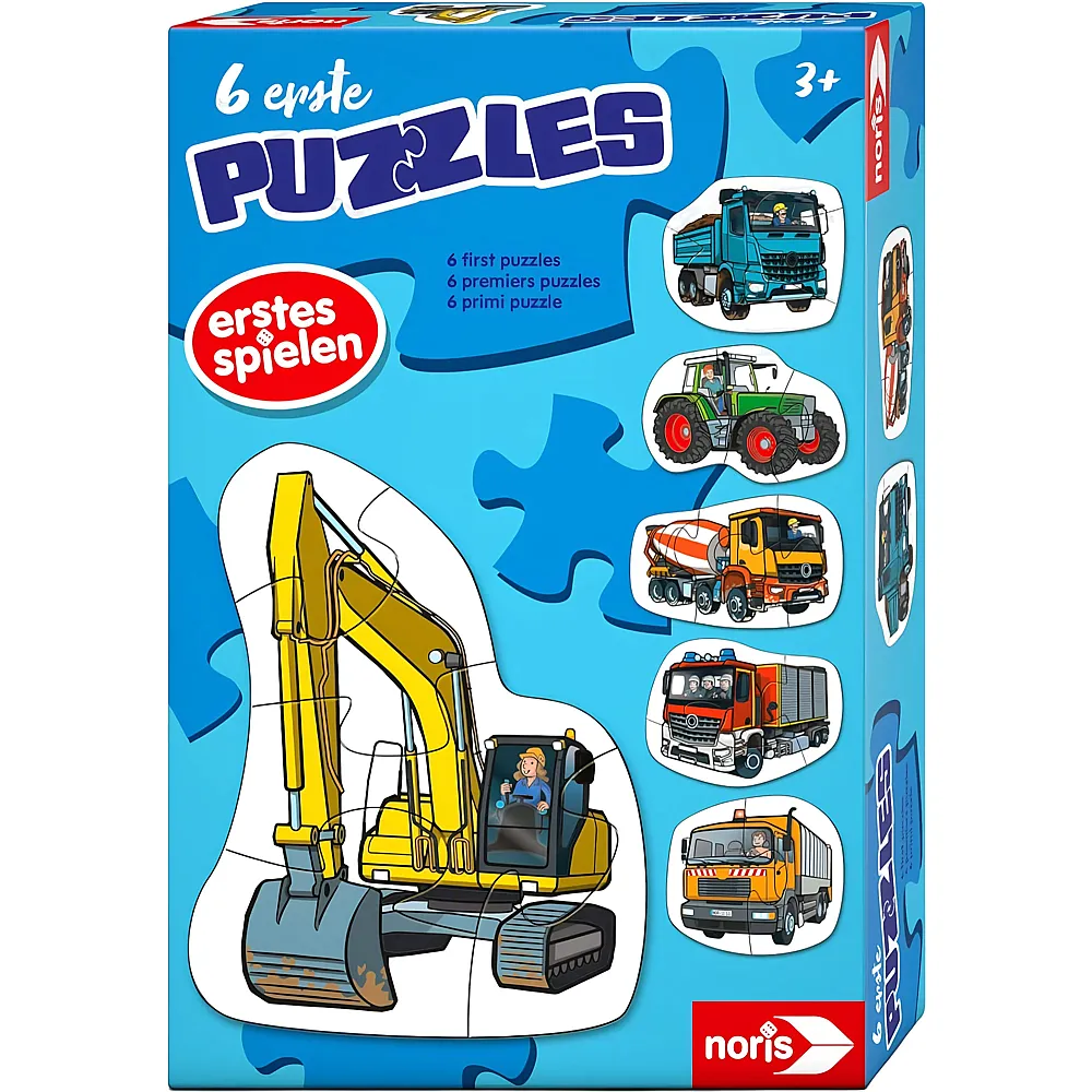 Noris 6 erste Puzzles  Fahrzeuge