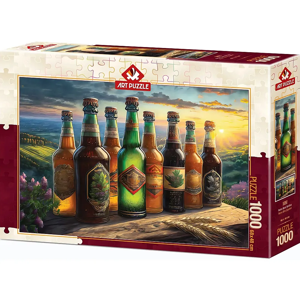 Art Puzzle Bierflaschen-Nostalgie - 1000 Teile