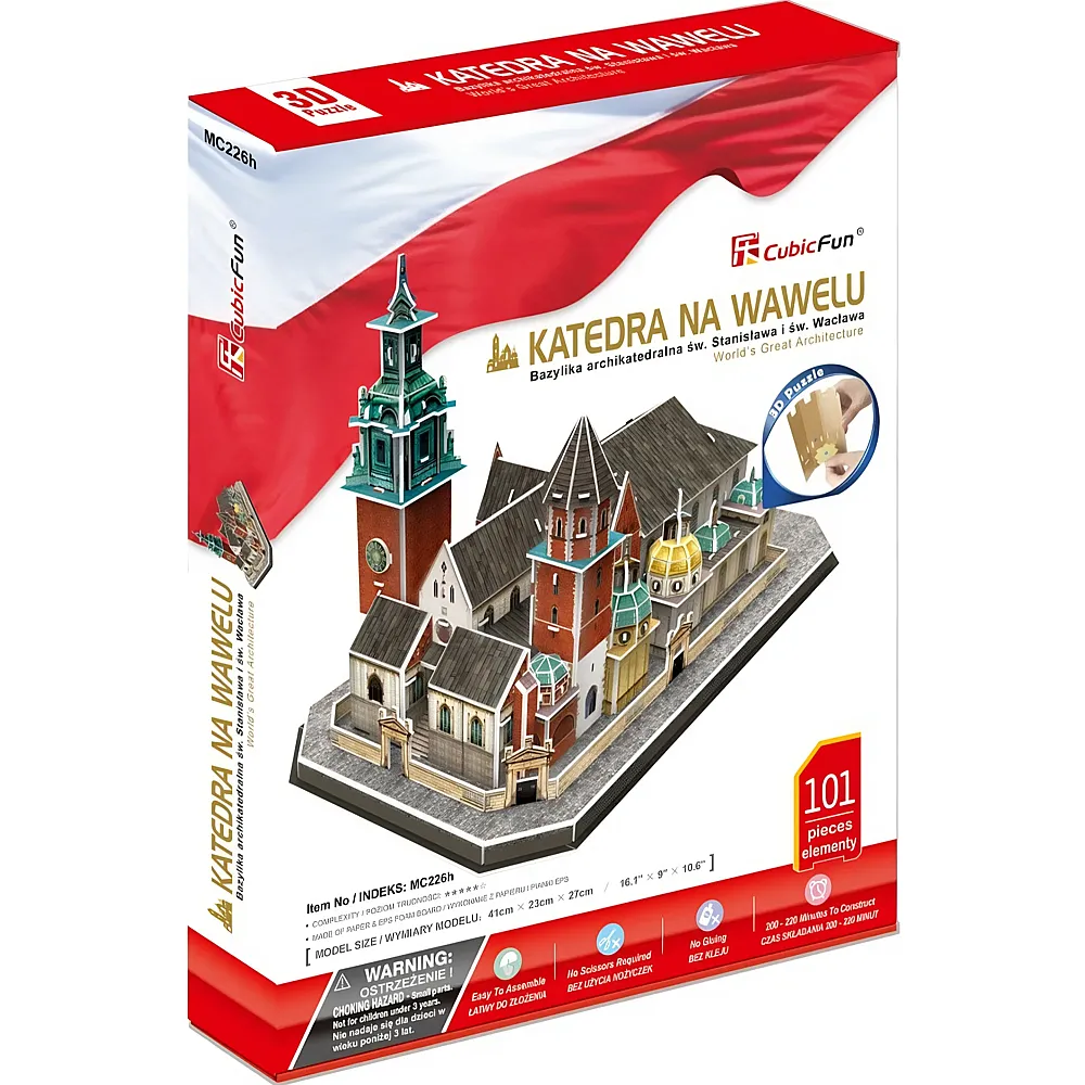 Cubic Fun Puzzle 3D Wawel-Kathedrale 101Teile