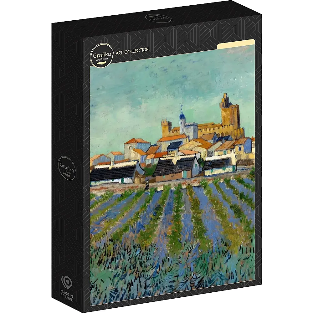 Grafika Puzzle Art Collection Vincent Van Gogh Ansicht von Saintes-Maries-de-la-Mer, 1888 - 1000 Teile