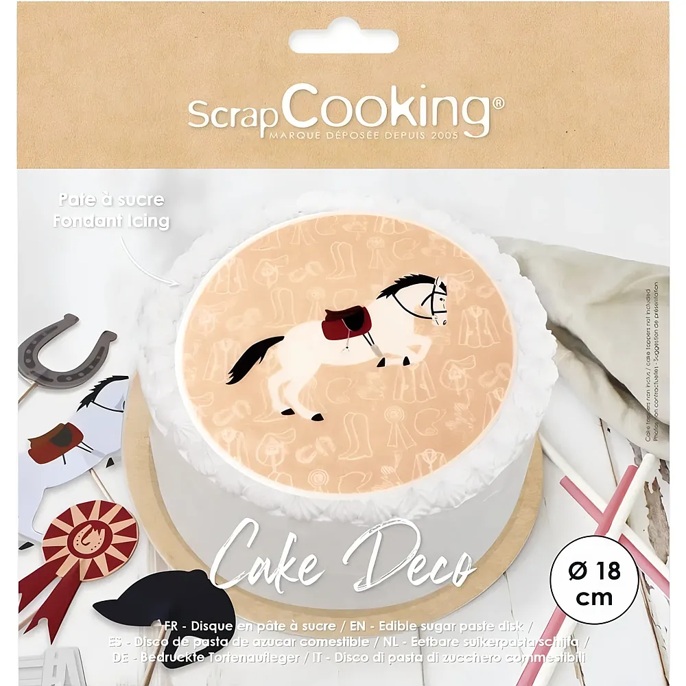 ScrapCooking Tortenaufleger Reiten - essbar aus Zuckerpapier | Backen & Dekorieren