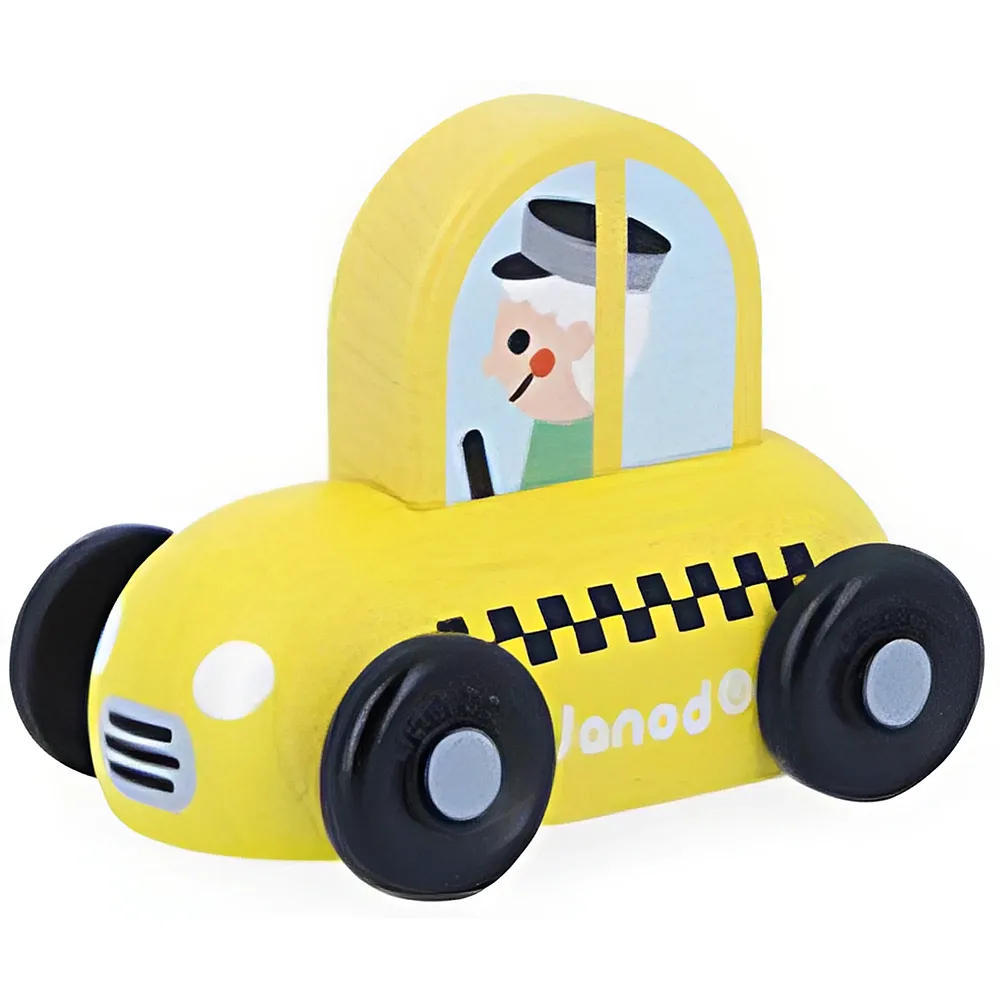 Janod Taxi Cross Roads - 7 x 4.5 x 5.5 cm | Autos