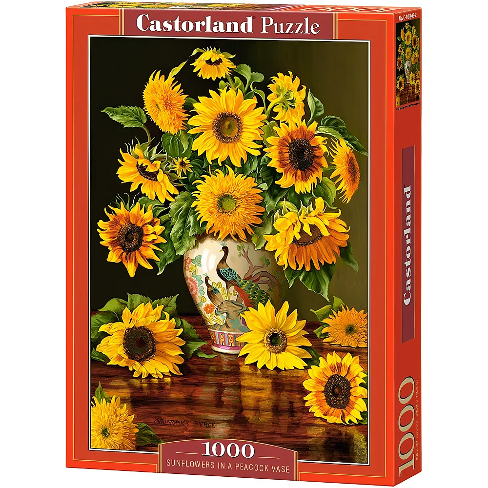 Castorland Puzzle Sunflowers in a Peacock Vase 1000Teile