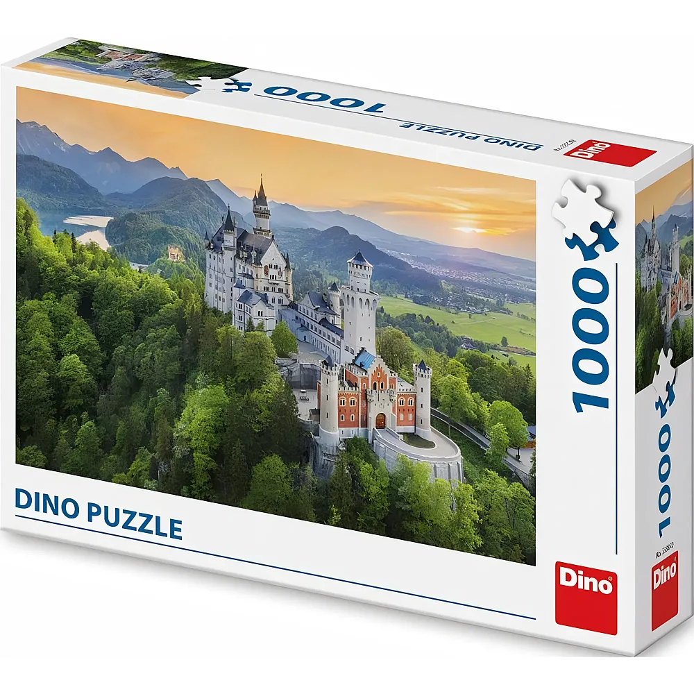 Dino Puzzle Schloss Neuschwanstein im Fr�hling 1000Teile