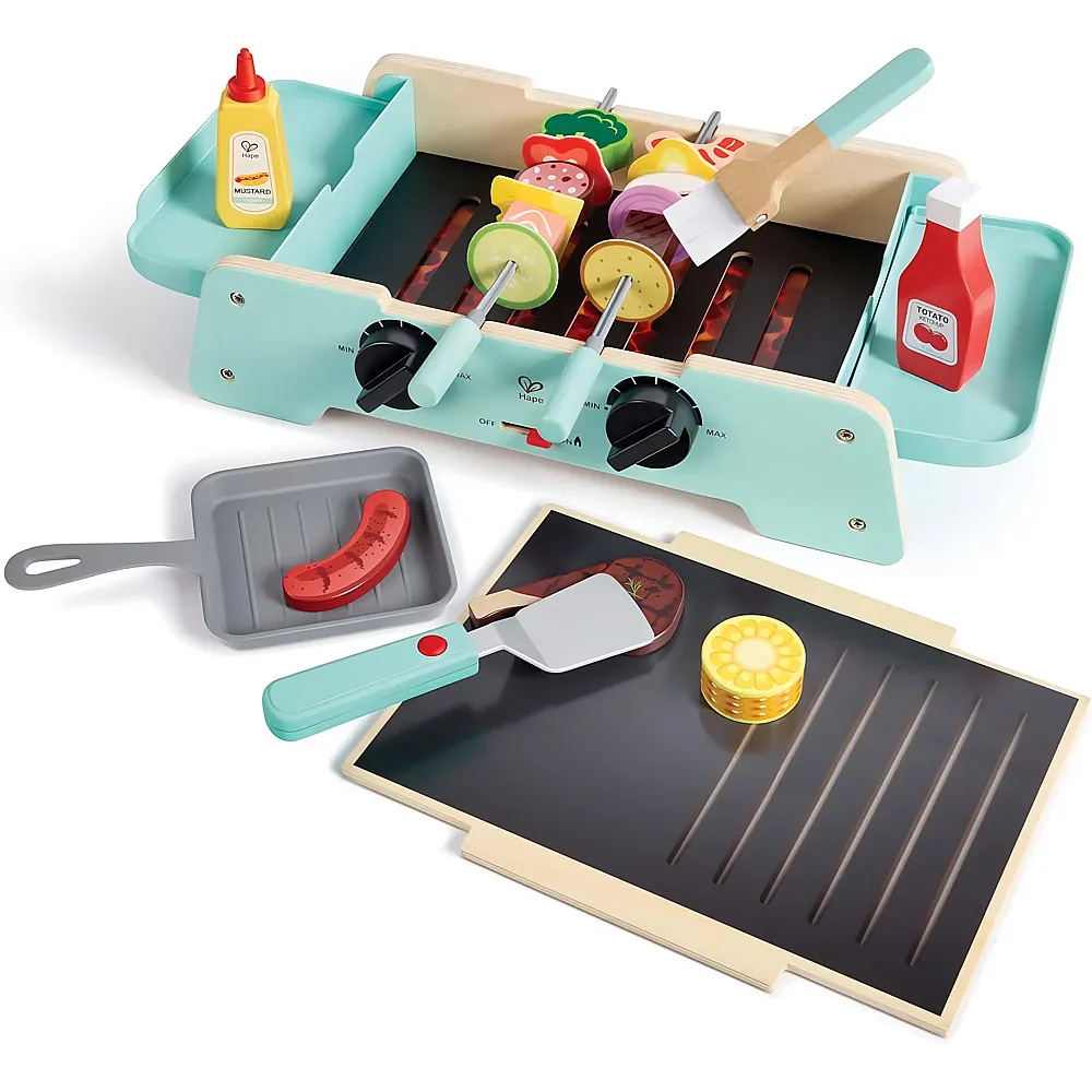 Hape Rollenspiele Grill mit gusseiserner Pfanne