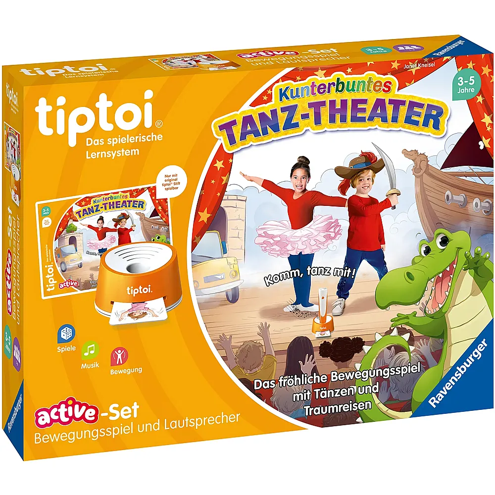 Ravensburger tiptoi active Kunterbuntes Tanz-Theater