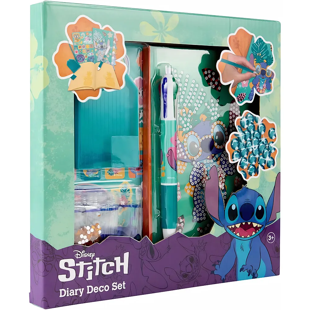 Canenco Lilo & Stitch Stitch Tagebuch- und Bastelset Diamond Painting