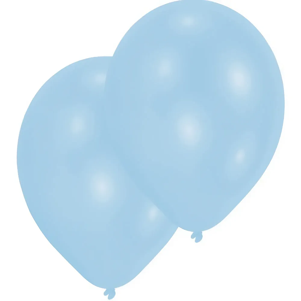 Amscan Ballone Perlmutt Hellblau 10Teile | Kindergeburtstag