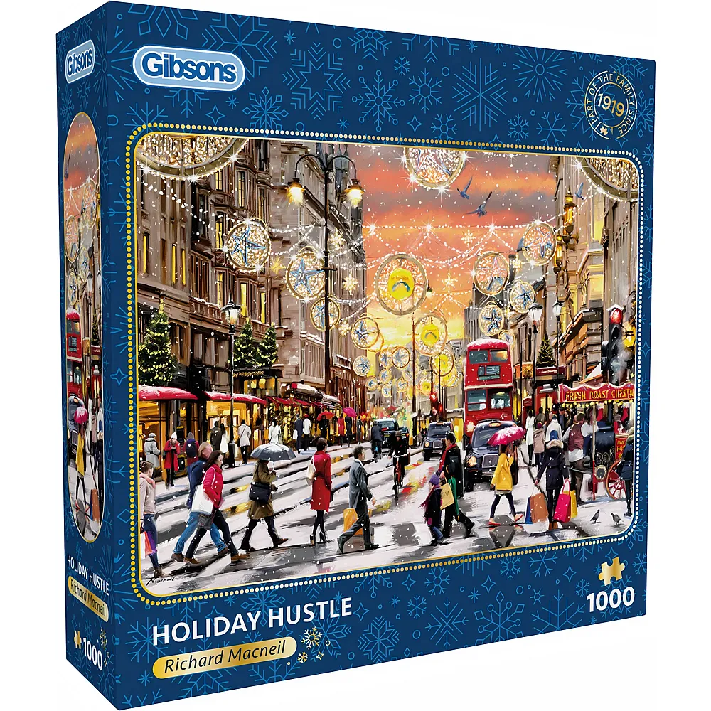 Gibsons Puzzle Richard Macneil Holiday Hustle - 1000 Teile