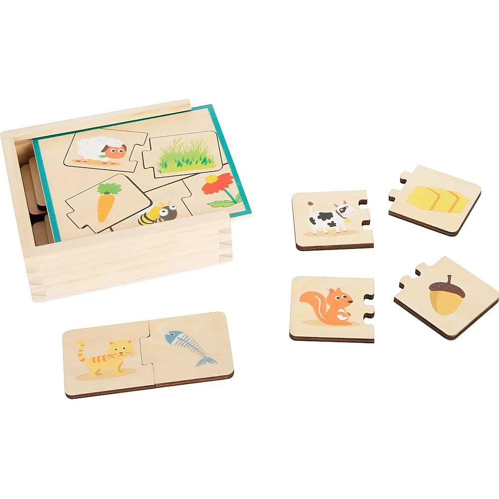 small foot Holzpuzzle Tiere und ihre Nahrung