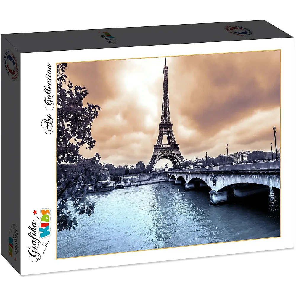 Grafika Puzzle Art Collection Grafika Kids Der Eiffelturm an einem regnerischen Wintertag - 204 Teile