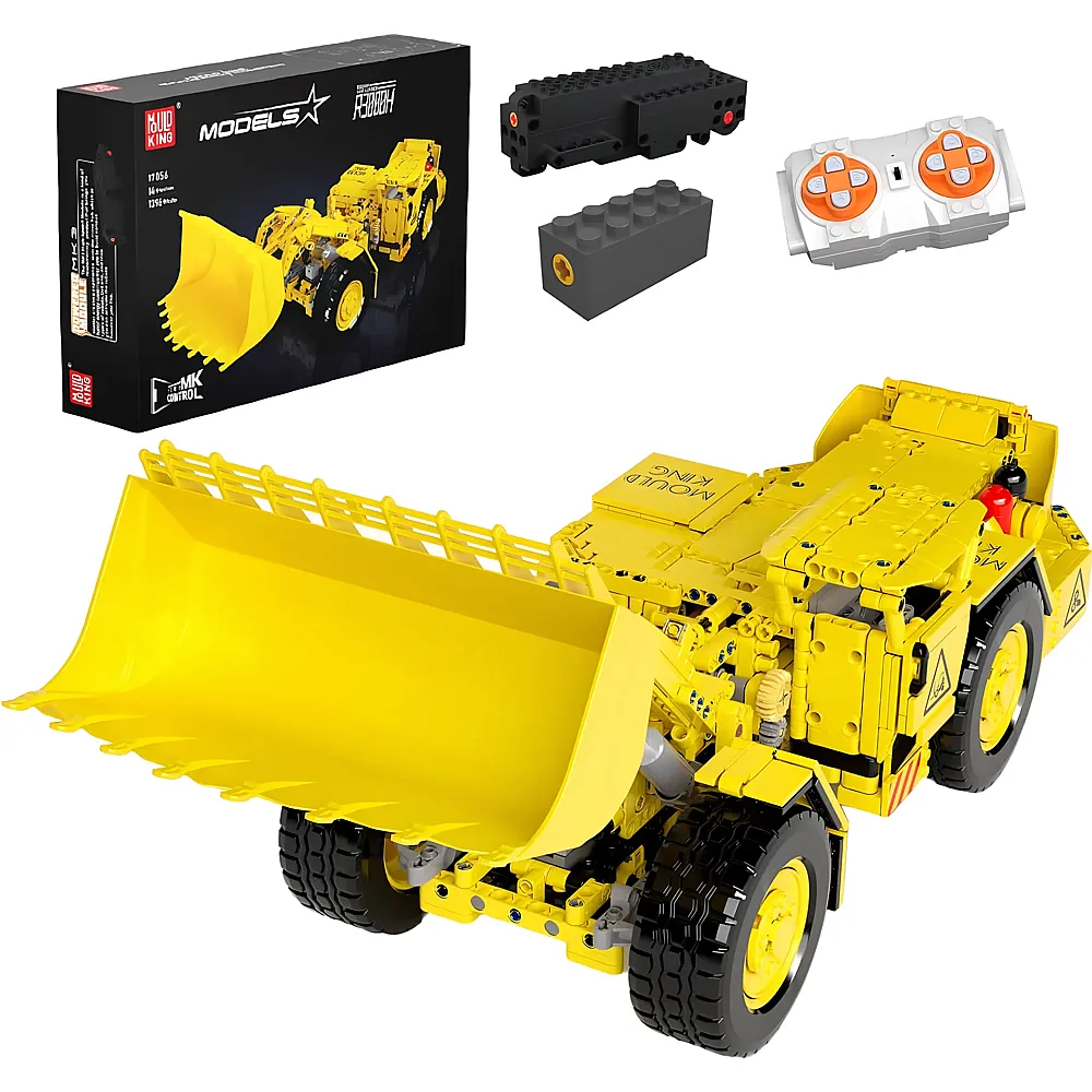 Mould King Models Ferngesteuerter Radlader 17056 - Klemmbausteine Fahrzeuge