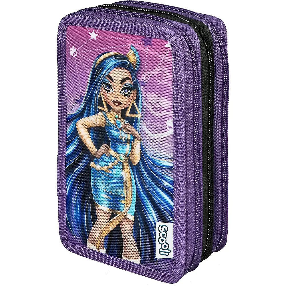 Scooli Monster High Gef�lltes Sch�leretui mit hochwertigen Stiften & Zubeh�r