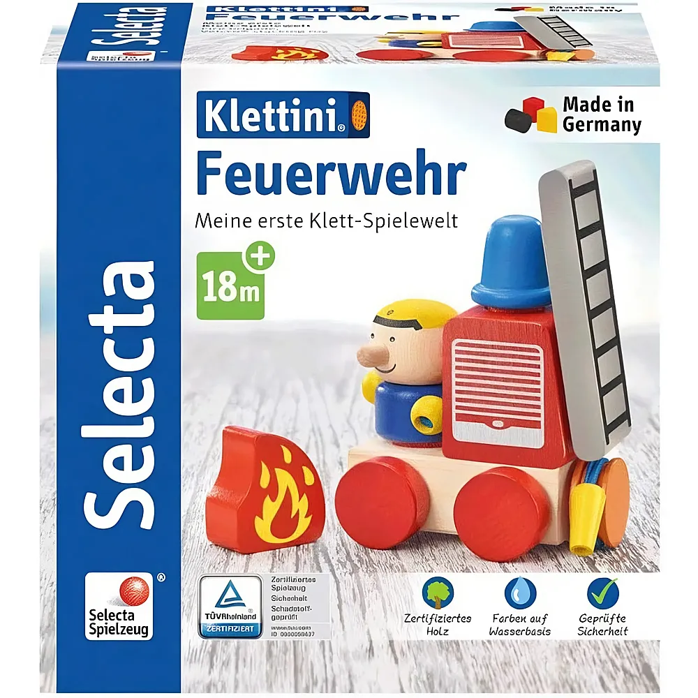 Selecta Klett-Stapelspielzeug Feuerwehr 7Teile