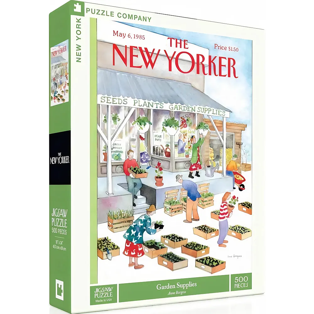 New York Puzzle Company The New Yorker - Garden Supplies - 500 Teile