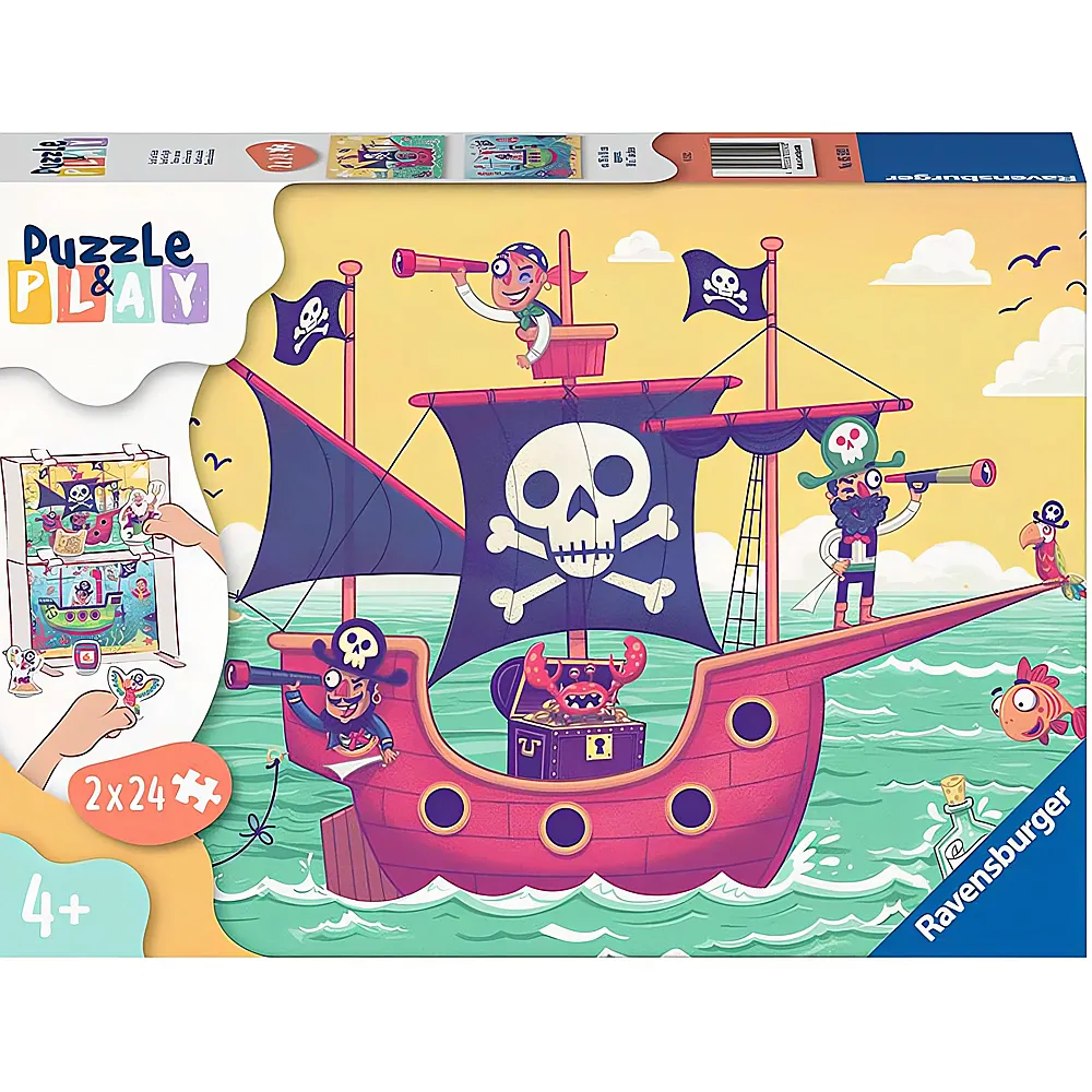 Ravensburger Puzzle & Play Land in Sicht 2x24