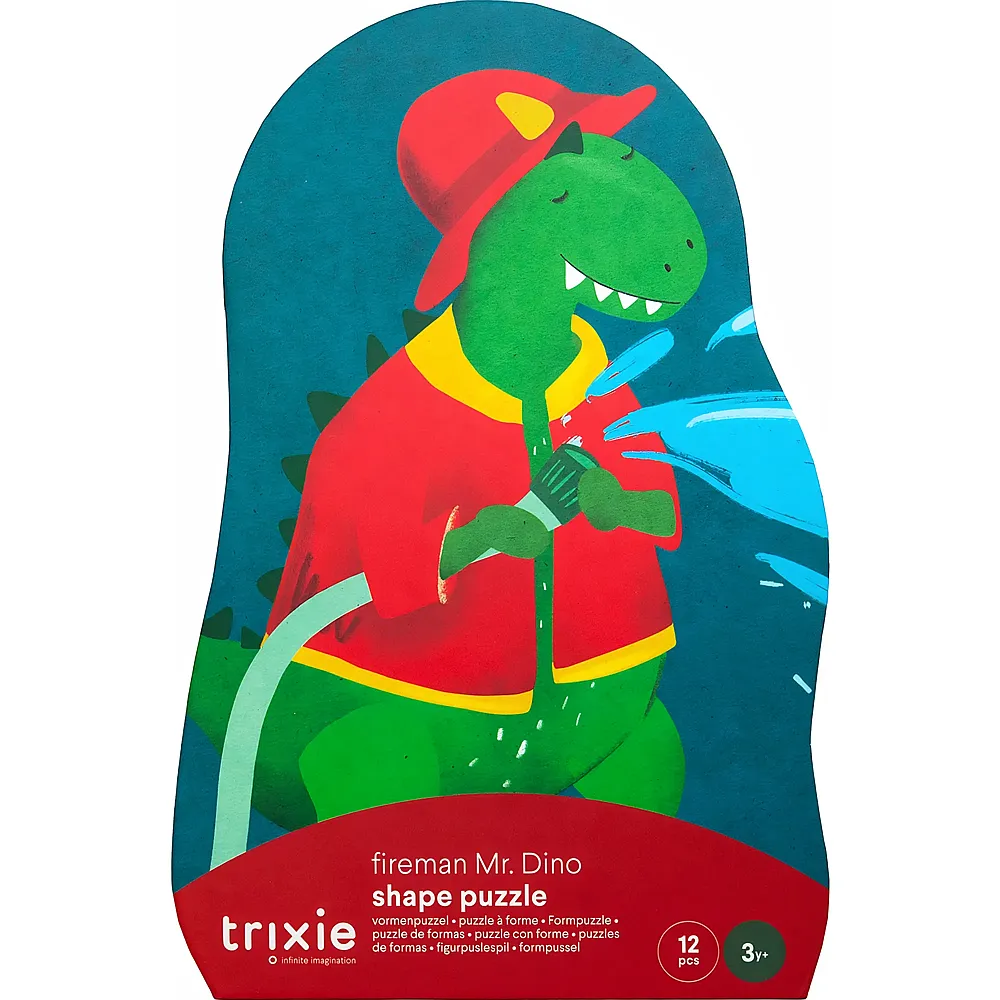 Trixie Puzzle Feuerwehrmann Dino - 12 Teile