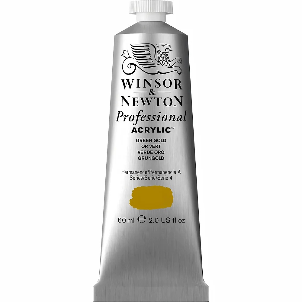 meinspielzeug - Winsor & Newton Professional Acrylfarbe Goldgr�n 60ml | Farbe & Kreide