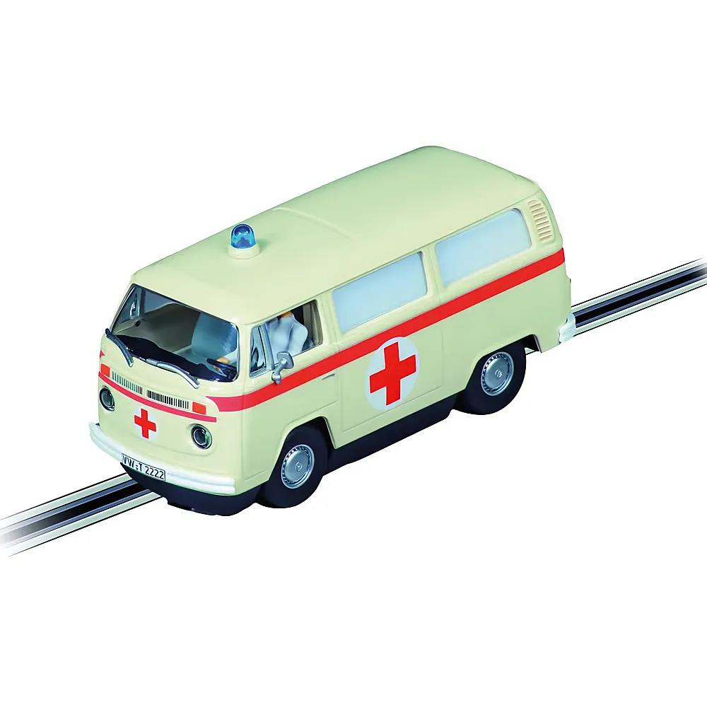 meinspielzeug - Carrera Digital 132 VW Bus T2b, Ambulance | Rennbahn Fahrzeuge
