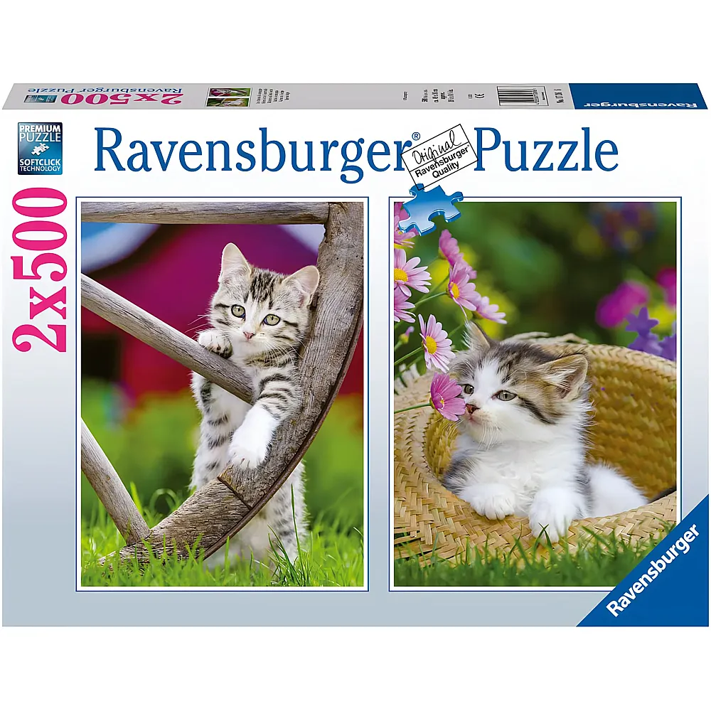 Ravensburger Puzzle 2in1 K�tzchen 500Teile