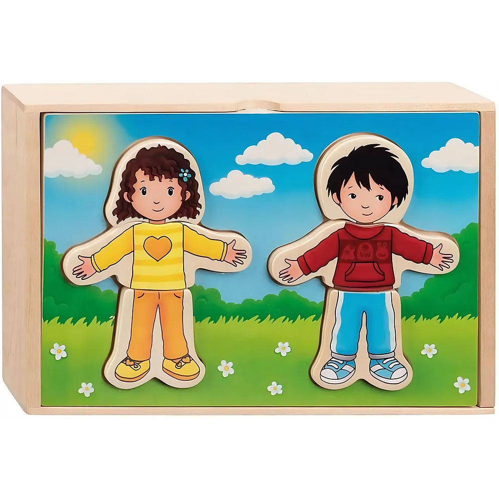Goki Anziehpuppenpuzzle Junge und M�dchen 36Teile