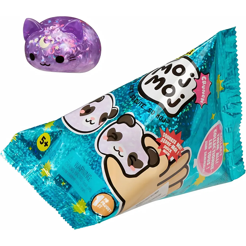 MGA Moj Moj Die Original Crunch Serie 1 - Sammelfigur, Sensorisches Spielzeug, Geschenk f�r den Osterkorb, Partygeschenke f�r Kinder ab 5 Jahren, Violett