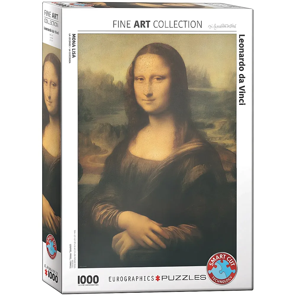 Eurographics Puzzle Fine Art Collection Leonard de Vinci: Mona Lisa - 1000 Teile