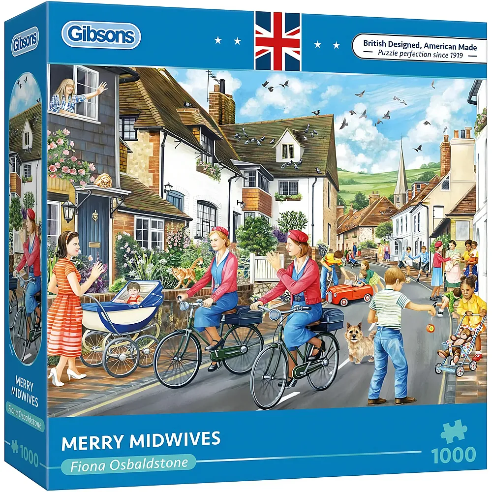 Gibsons Puzzle Fiona Osbaldstone Fr�hliche Hebammen - 1000 Teile