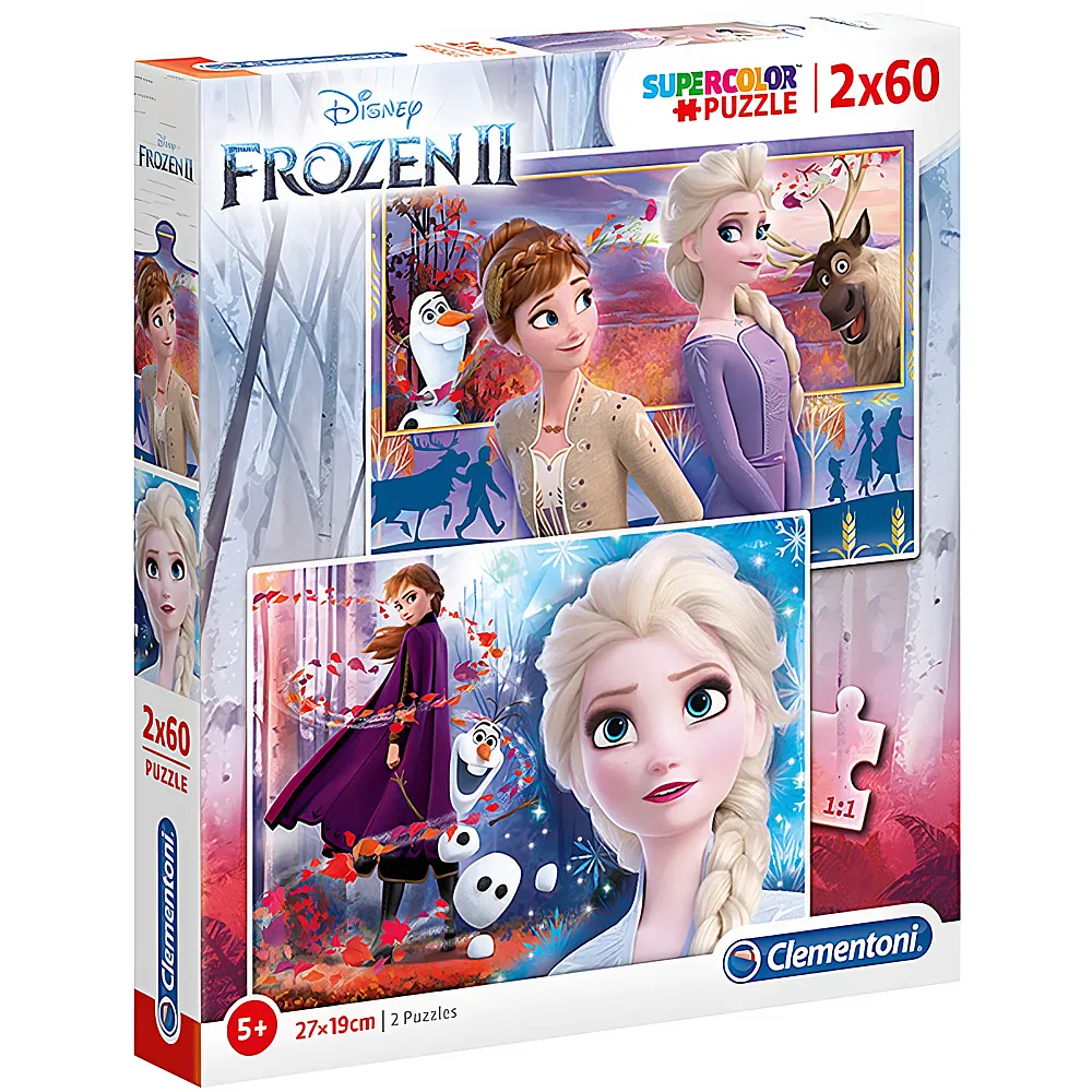 Clementoni Puzzle Supercolor Disney Frozen 2 2x60