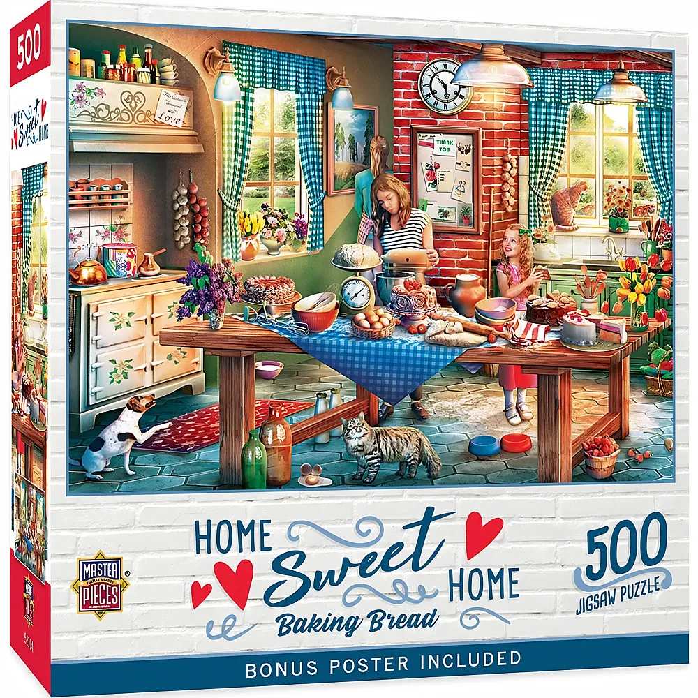 Master Pieces Puzzle Home Sweet Home Brot backen - 550 Teile