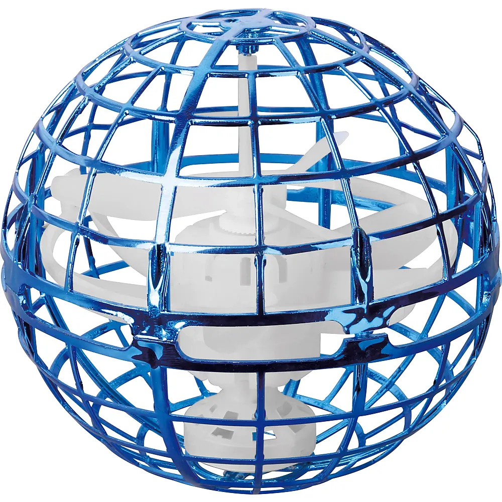 Totally Tech Gyro Spinner Flying Ball Blau