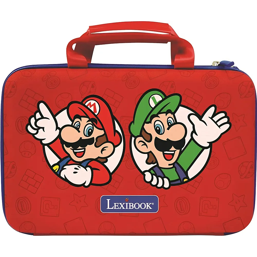 Lexibook Super Mario Tragetasche und Schutzhlle fr tragbare Konsolen und Tablets bis zu 10 Zoll