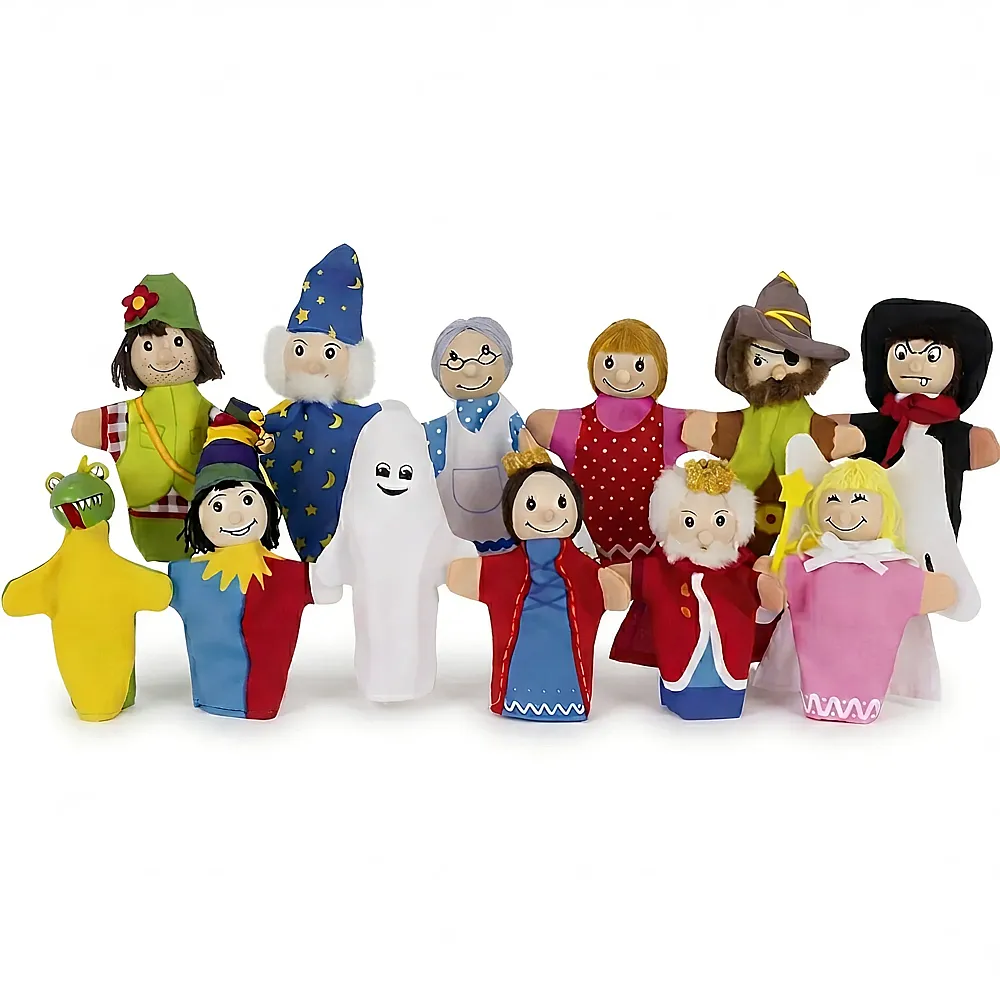Goki Puppenwelt Fingerpuppen-Set 2 - 12 Teile